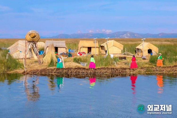 The Floating Islands of Uros On Lake Titicaca