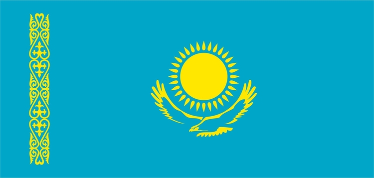 National flag of Kazakhstan