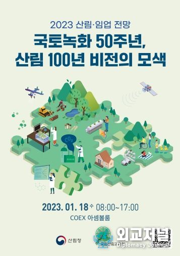 국토녹화 50주년, 산림·임업 전망 포스터