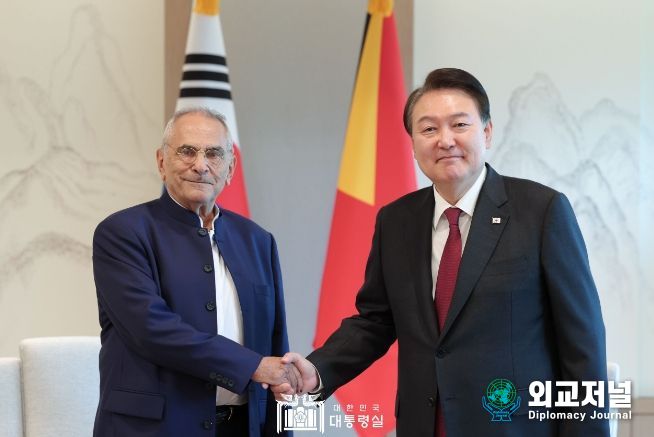 6월 2일 윤석열 대통령은‘2023 제주포럼’ 참석차 방한 중인 조제 하무스 오르타 동티모르 대통령과 한-동티모르 정상 면담을 가졌다.
