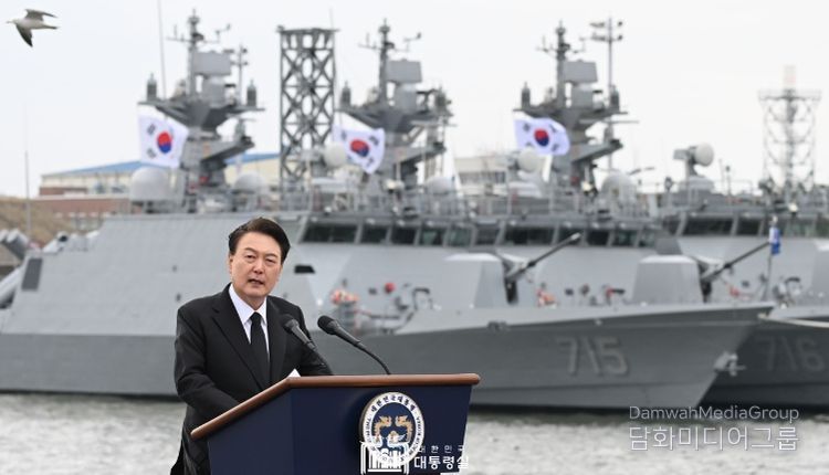 3월 22일 윤석열 대통령은 제9회 서해수호의 날 기념식에 참석했다.