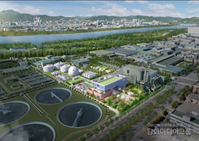 구미시 광역 통합바이오가스화시설 조감도